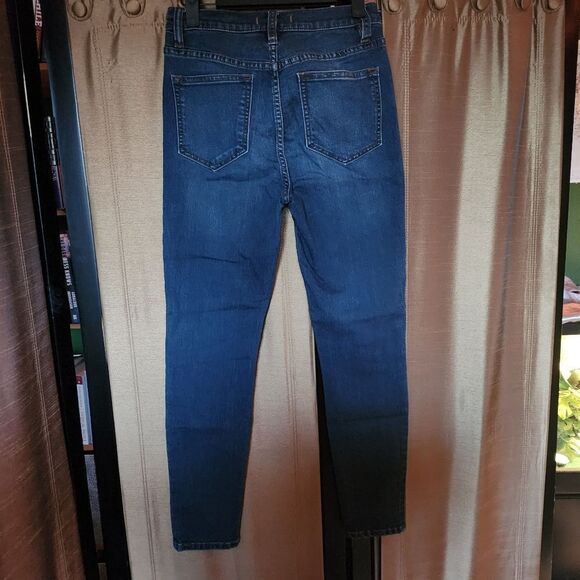 Free People Blue Jeggings Classic Style - Picture 3 of 4